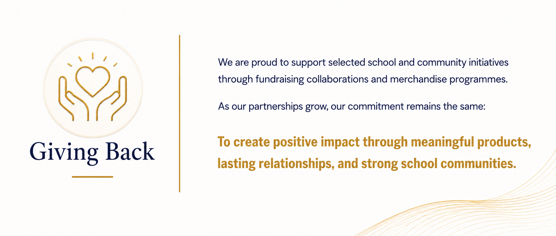 Skool Essentials Giving Back Community Impact Banner