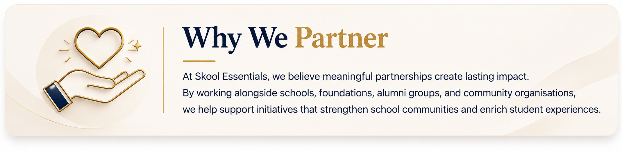 Skool Essentials School Partnership Banner